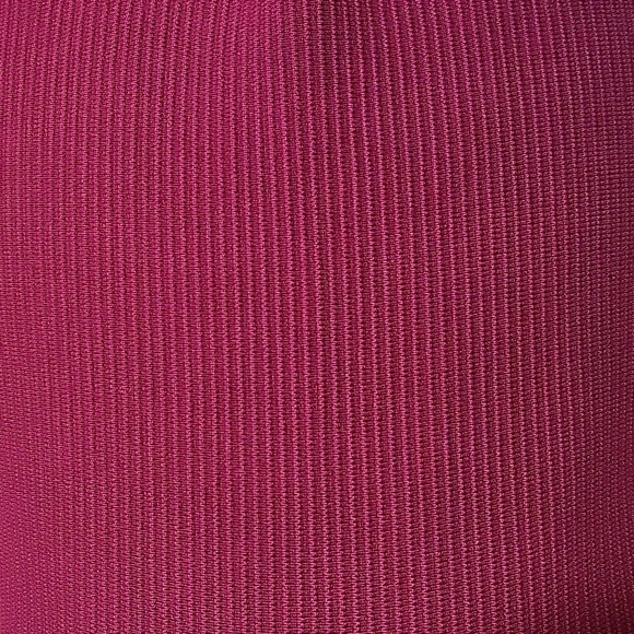 House of Harlow 1960 Magenta Ribbed Bodycon Deep V-Neck Mini Dress - Size M - Picture 7 of 10